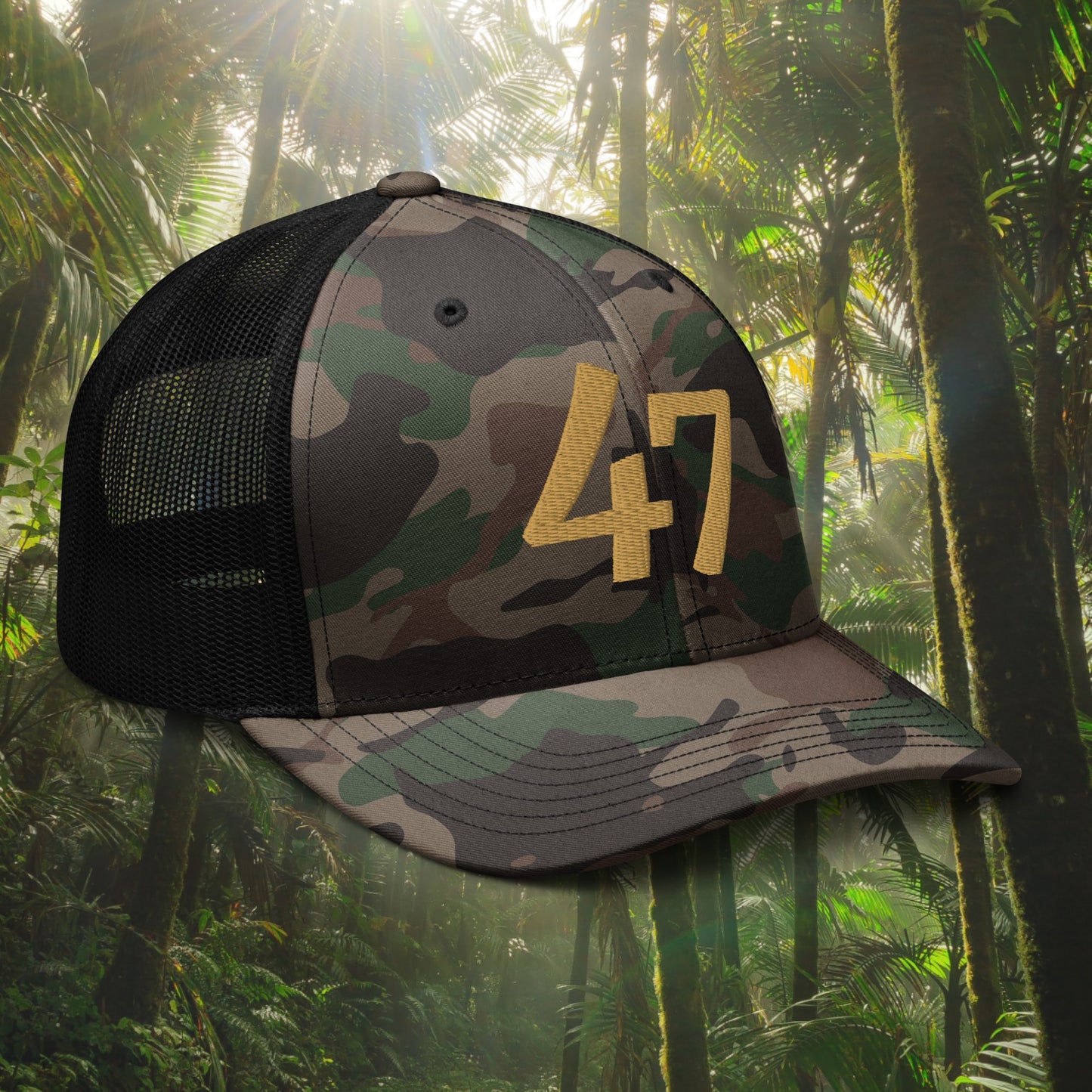 Camo Gold 47 Hat Right View