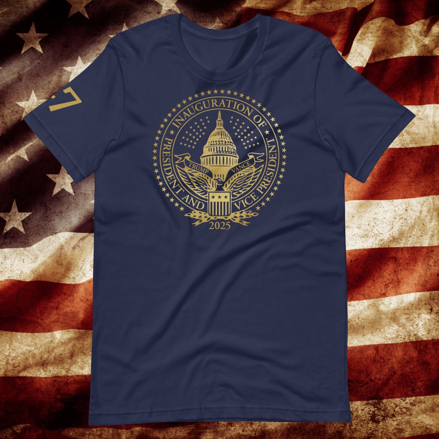 2025 Trump Inauguration T-Shirt Navy Blue