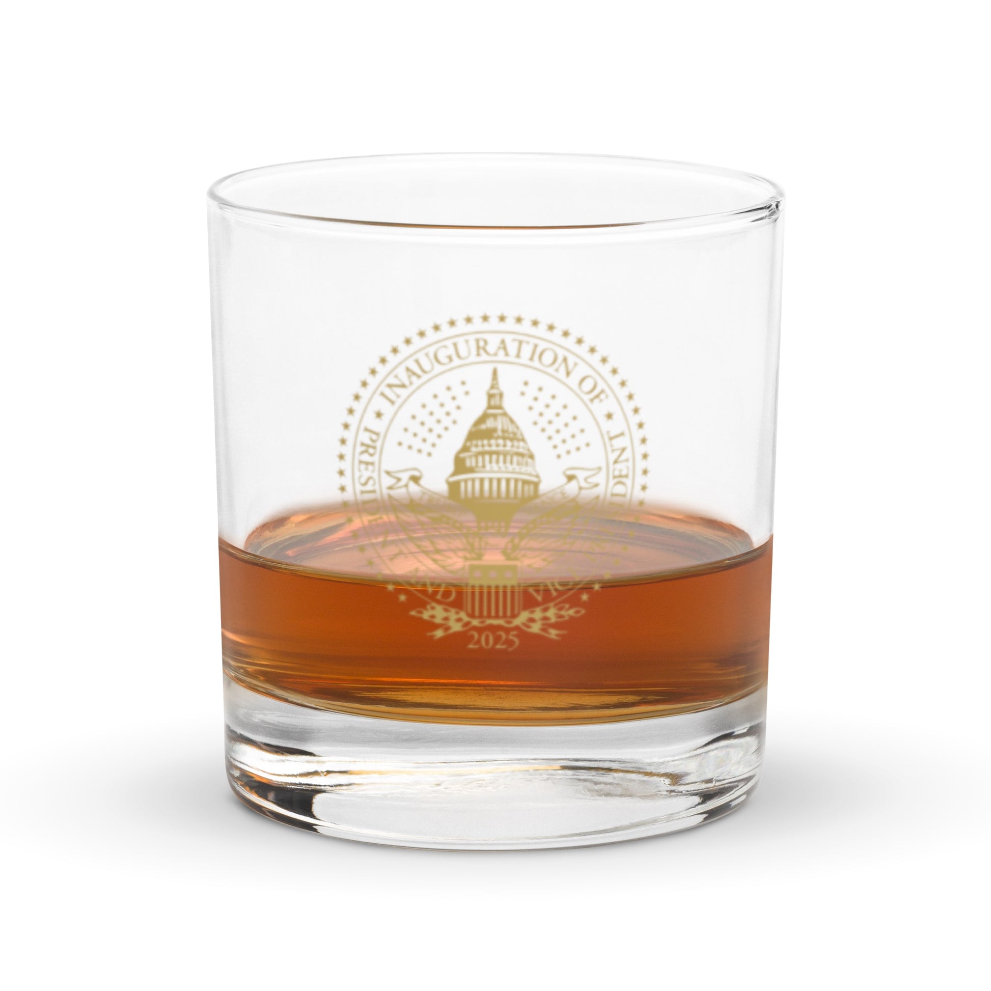 2025 Trump Inauguration Whiskey Glass