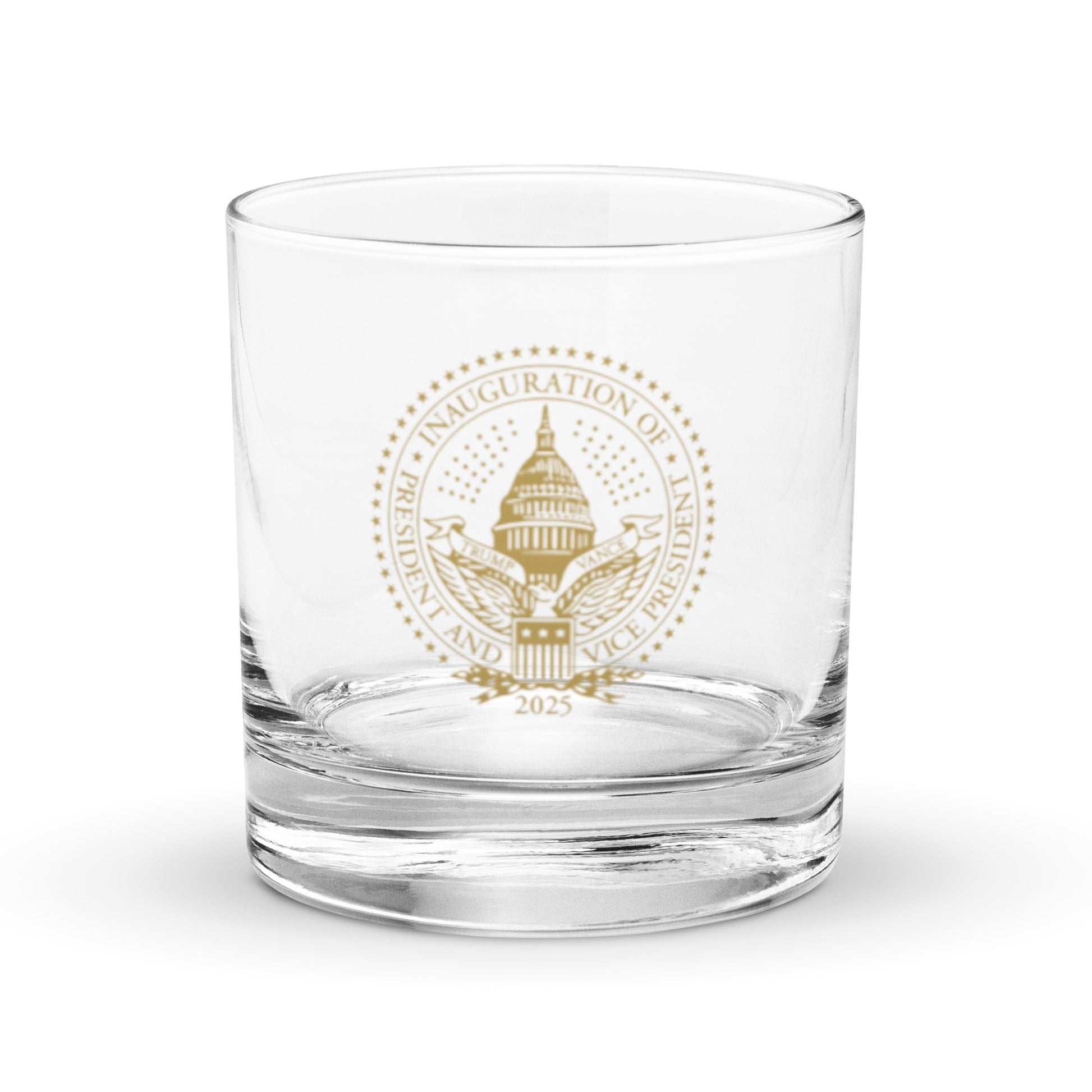 2025 Trump Inauguration Whiskey Glass