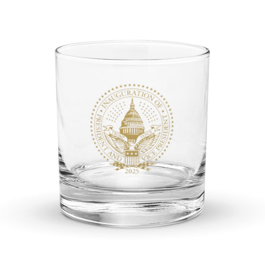 2025 Trump Inauguration Whiskey Glass