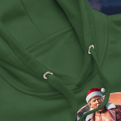 Christmas Hoodies Green Drawstrings