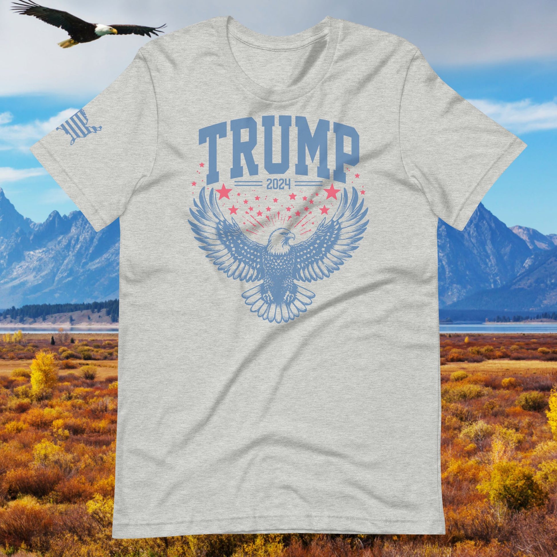 Landing Eagle Heather Grey T-Shirt