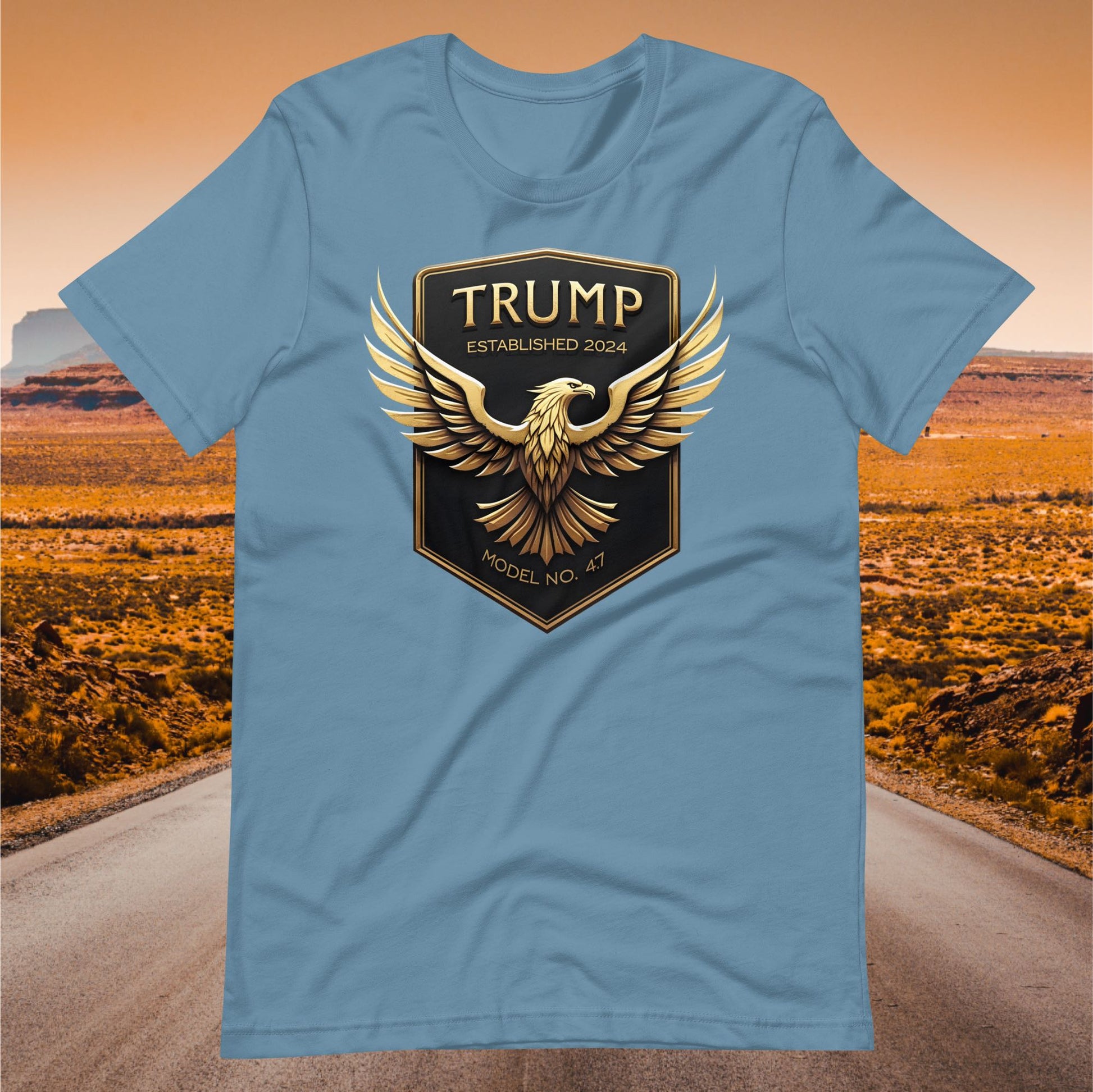 Trump Classic Eagle T-Shirt Steel Blue